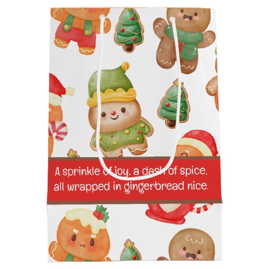 Schattigee peperkoek man koekjes kerstvakantie medium cadeauzakje (Achterkant)
