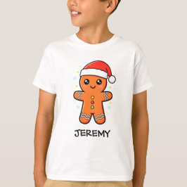 Schattigee peperkoek man met kerstmis t-shirt