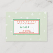 Schattigee peperkoek mannen - Kerstcadeaubon Visitekaartje (Achterkant)