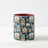 Schattigee peperkoekhuizen & koekjes Blue Christma Mok (Midden)