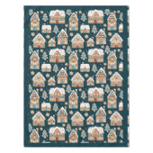 Schattigee peperkoekhuizen & koekjes Blue Christma Tafelkleed (Voorkant)