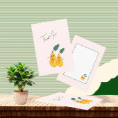 Schattigee peren bedankkaart