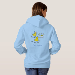 Schattigee Peren Paren Schaatsen Cartoon Vrouwen H Hoodie