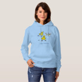Schattigee Peren Paren Schaatsen Cartoon Vrouwen H Hoodie (Voorkant volledig)