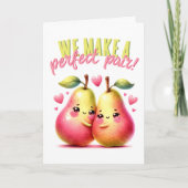 Schattigee peren We maken een perfecte paar grappi Kaart (Voorkant)