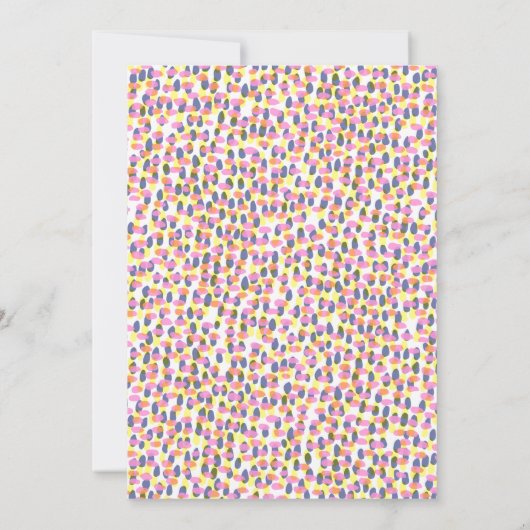 Schattigee Periwinkle Paarse Abstracte Dot Couples Kaart (Achterkant)