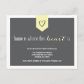 Schattigee persoonlijke adreswijziging aankondigingskaart (Voorkant)