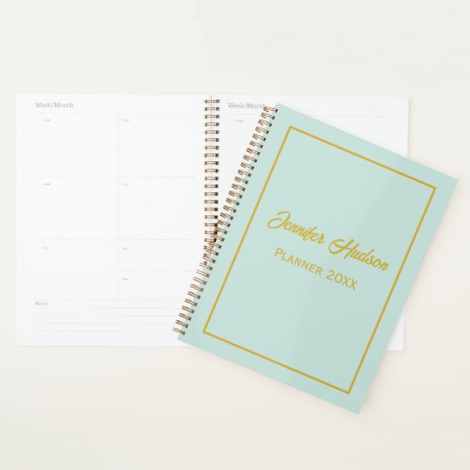 Schattigee persoonlijke minimalistische geiser bla planner (Display)