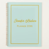 Schattigee persoonlijke minimalistische geiser bla planner (Voorkant)