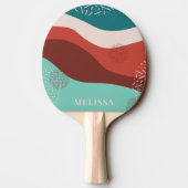 Schattigee persoonlijke retro tafeltennisbatje (Achterkant)