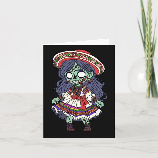 Schattigee Peruaanse zombie Notitiekaartje (Voorkant)