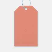 Schattigee perzik paasei cadeaulabel (Achterkant)