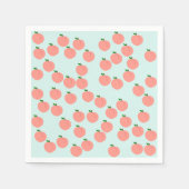 Schattigee perzik papieren servetten (Voorkant)