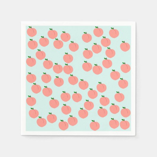 Schattigee perzik papieren servetten (Voorkant)