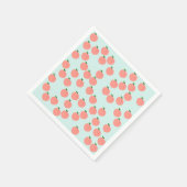 Schattigee perzik papieren servetten (Hoek)