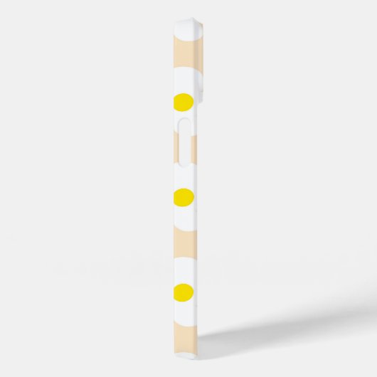 Schattigee perzik retro madeliefjes op girly flora Case-Mate iPhone case (Achterkant / Rechts)