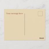 Schattigee perziken Bericht toevoegen Briefkaart (Achterkant)