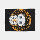 Schattigee Perzische kat anime kitten leukemie bew Fleece Deken (Voorkant (Horizontaal))