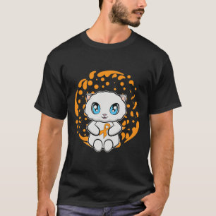 Schattigee Perzische kat anime kitten leukemie bew T-shirt
