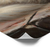 Schattigee Perzische kat Art Print Poster (Hoek)