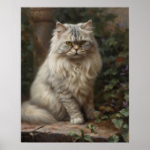 Schattigee Perzische kat Art Print Poster (Voorkant)