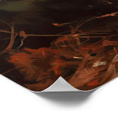 Schattigee Perzische kat Art Print Poster (Hoek)