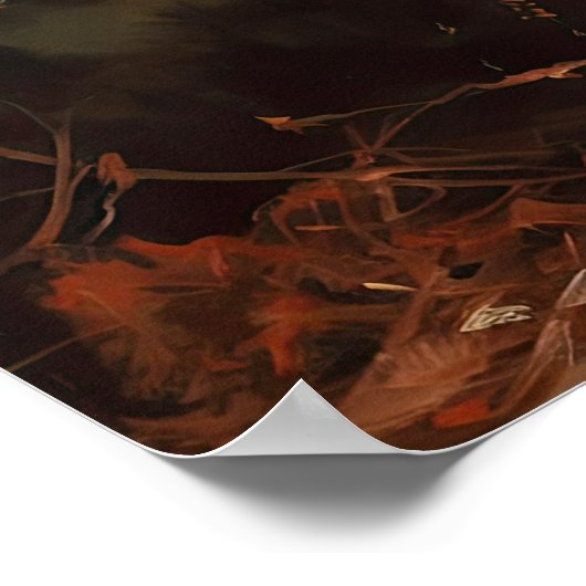 Schattigee Perzische kat Art Print Poster (Hoek)