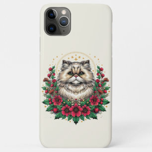 Schattigee Perzische kat, bloemig Perzisch Kat Case-Mate iPhone Case