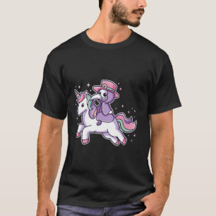 Schattigee Pest Doctor Rijden Eenhoorn Gothic Cree T-shirt