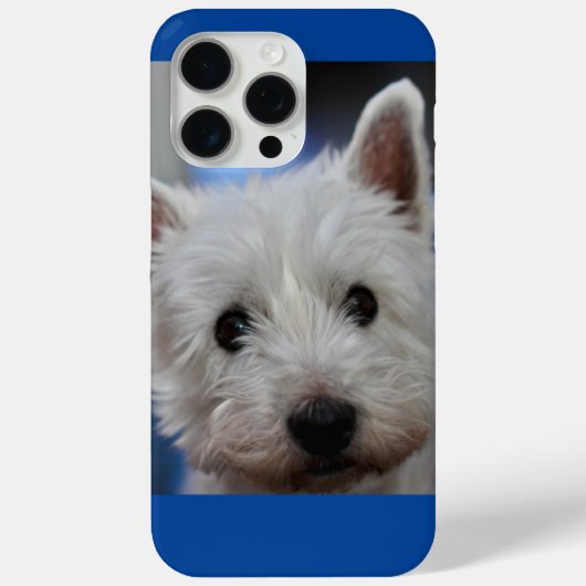 Schattigee Pestie Westie Witte Terriër Hondengezic Case-Mate iPhone Case (Achterkant)