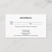 Schattigee Pet Care Services Volgende Afspraak Gro Visitekaartje (Achterkant)