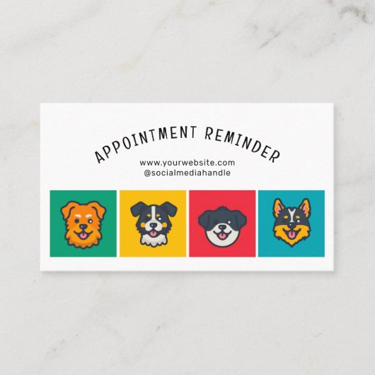 Schattigee Pet Care Services Volgende Afspraak Gro Visitekaartje (Voorkant)