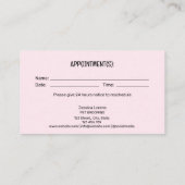 Schattigee Pet Care Services Volgende Afspraak Gro Visitekaartje (Achterkant)