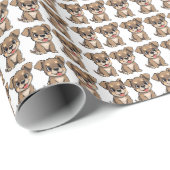 Schattigee Pet & Child Verjaardag Wrapping Cadeaupapier (Rol Hoek)