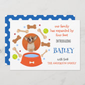 Schattigee Pet Dog Adoption Foto Aankondiging (Voorkant / Achterkant)