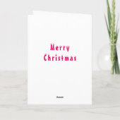 Schattigee Pet Dog Christmas Kaart (Achterkant)