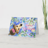 Schattigee Pet Dog Christmas Kaart (Voorkant)