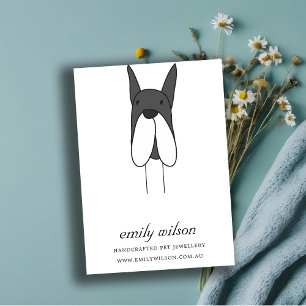 SCHATTIGEE PET DOG FACE LABEL PIN CHARM DISPLAY SJ