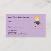 Schattigee Pet Grooming Afspraak Visitekaartjes Afsprakenkaartje (Voorkant)