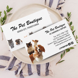 Schattigee Pet Grooming & Sitter Script Style Visitekaartje