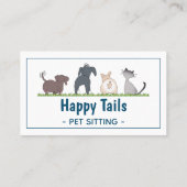 Schattigee PET-instelling Bedrijf Visitekaartje (Achterkant)