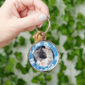 Schattigee Pet Lover Cat Custom Photo Sleutelhange Sleutelhanger (Hand)