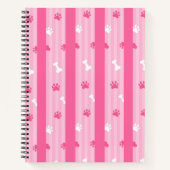 Schattigee Pet Pattern Logo Book voor Designer Notitieboek (Voorkant)
