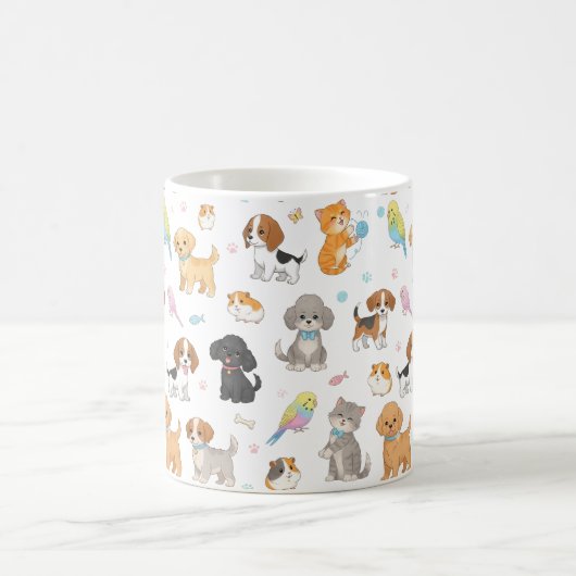 Schattigee Pet Pattern Mok (Center)