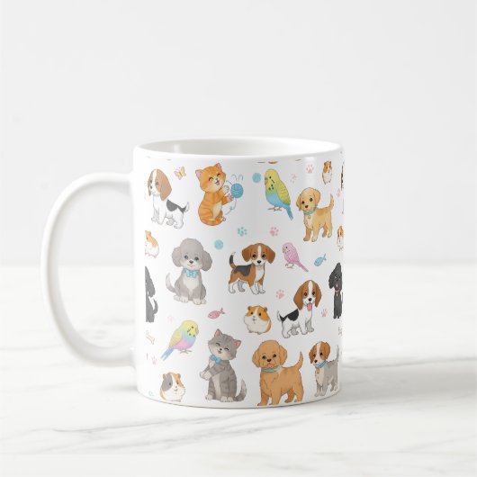 Schattigee Pet Pattern Mok (Links)