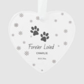Schattigee Pet Paw Print Custom Christmas Elegent  Ornament (achterkant)