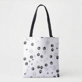 Schattigee PET Paw Prints Tote Bag (Voorkant)
