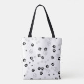 Schattigee PET Paw Prints Tote Bag (Achterkant)
