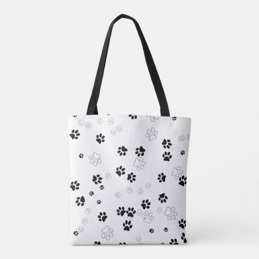 Schattigee PET Paw Prints Tote Bag (Achterkant)