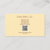 Schattigee Pet Sitter Guinee Pig QR Code Visitekaa Visitekaartje (Achterkant)